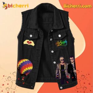 Air Supply 50th Anniversary Celebration Sleeveless Denim Jacket-a eXtvIGk