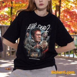 Evil Dead 2 The Cabin Crew Kiss Your Nerves Goodbye Unisex Shirt-a UGYoSaV