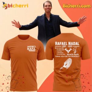 Merci Rafa Rafael Nadal 2021-2025 Thank You For The Memories Unisex Shirt 82mNIaW