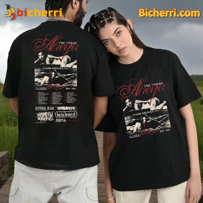 Atreyu The Curse 201 Years Anniversary 2004-2025 North American Tour Unisex Shirt 0oZRTDv