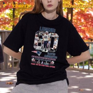 Legend David Andrews New England Patriots 2015-2025 Thank You For Everything Captain Unisex Shirt-a y85xGq2