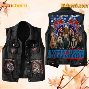 Lynyrd Skynyrd Sweet Home Independence Sleeveless Denim Jacket Ai3GB9H