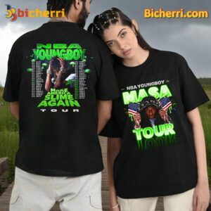 Nba Youngboy Make America Slime Again Tour 2025 Unisex Shirt EzolS2q