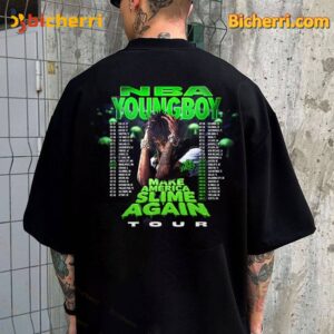 Nba Youngboy Make America Slime Again Tour 2025 Unisex Shirt-b AfToQiM