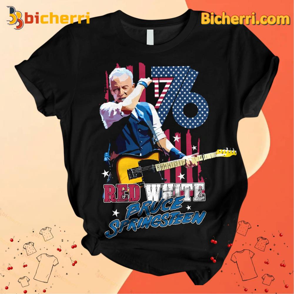Red White Bruce Springsteen Happy 4th Of July Unisex Shirt Red White Bruce Springsteen Happy 4th Of July Unisex Shirt 7UTfbkK