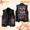 Shinedown Get Up American Flag Signatures Sleeveless Denim Jacket 4zsekbU