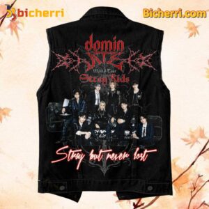 Stray Kids Dominate World Tour Stray But Never Lost Sleeveless Denim Jacket-a OnxhwdP
