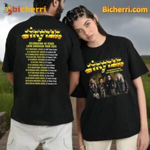 Stryper Celebrating 40 Years Latin American Tour 2025 Unisex Shirt 3aYPqSd