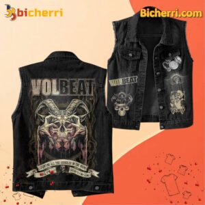 Volbeat Counting All The Asholes In The Room Sleeveless Denim Jacket iMG6Bta