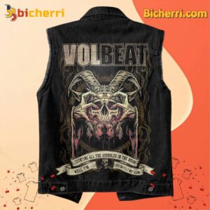 Volbeat Counting All The Asholes In The Room Sleeveless Denim Jacket-b 7pLRgUo