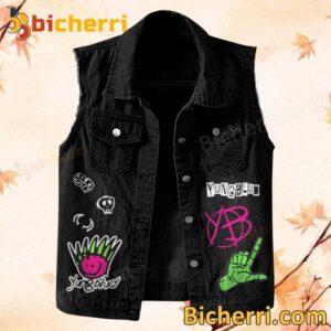 Yungblud I Know That I Can't Live Without You Sleeveless Denim Jacket-b HbrPDMY