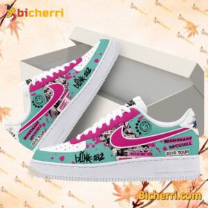 Blink-182 Missionary Impossible 2025 Tour Air Force Shoes-b lSY9pz4